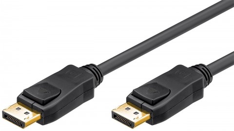 Laidas DisplayPort - DisplayPort 1.2 (K-K) 4K (30Hz) 2m gold Goobay 